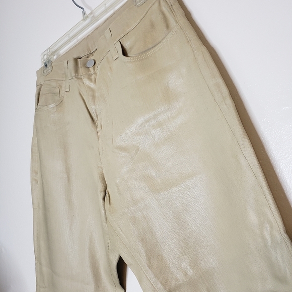NEW L'AGENCE Sada Slim Straight Leg Cropped Jeans Khaki Trendy Luxury Summer - Picture 5 of 11